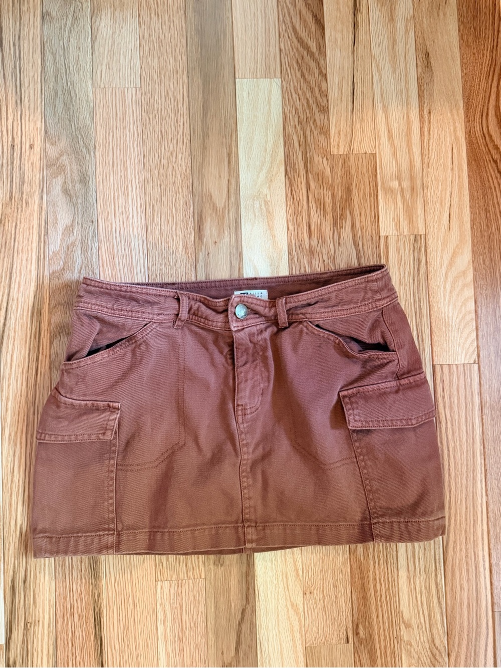 Billabong Rust-Tone Cargo Mini Skirt